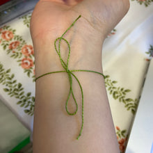 Load image into Gallery viewer, Ace of Wands Intention Tie Bracelet for Attracting Communication, Manifesting, Opportunities & Love