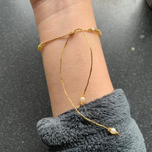 Load image into Gallery viewer, Success Pearl and Gold Bracelet for Accomplishment, Achievement, Luck and Success Intention Bracelet Spiritually Charged Adjustable