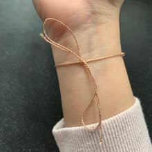 Load image into Gallery viewer, Stay Strong Tiger Eye Spiritually Charged Thread Intention Tie Bracelet for Strength, Courage, Stability and Strength Adjustable Tie Size