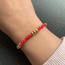 Load image into Gallery viewer, Stability Intention Bracelet for Security, Maturity and to Attract Commitments, People Who Are Mature Spiritually Charged Soft Tie Bracelet