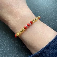 Load image into Gallery viewer, Dharma Intention Tie Bracelet for Bringing The Right Order In Life With Duties, Conduct and Virtues