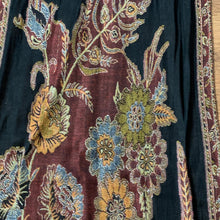 Load image into Gallery viewer, Law of attraction Pashmina Paisley Pattern Small Reversible Wear Both Ways Shawl Scarf Black, Red, Orange, Green, Blue Warm Soft 100% Cashmere Blend Fabric