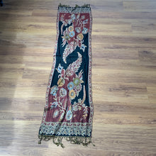 Load image into Gallery viewer, Law of attraction Pashmina Paisley Pattern Small Reversible Wear Both Ways Shawl Scarf Black, Red, Orange, Green, Blue Warm Soft 100% Cashmere Blend Fabric