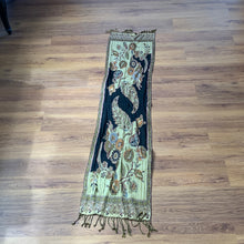Load image into Gallery viewer, Law of attraction Pashmina Paisley Pattern Small Reversible Wear Both Ways Shawl Scarf Black, Red, Orange, Green, Blue Warm Soft 100% Cashmere Blend Fabric