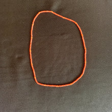 Load image into Gallery viewer, Law Of Attraction Over The Head Beaded Orange and Gold for Manifesting Success and Joy Faux Pearl Fashion Statement Intention Jewellery