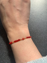 Load image into Gallery viewer, Mars Planet Intention Tie Bracelet for Calming Tensions, Arguments, War, Frustrations, Law of attraction