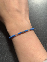 Load image into Gallery viewer, Neptune Planet Intention Tie Bracelet for Spirituality, Growth, Third Eye Law of attraction, emotional Balance