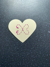 Load image into Gallery viewer, Get Your Ex Back Manifesting Hand Embroidered Heart Intention Card