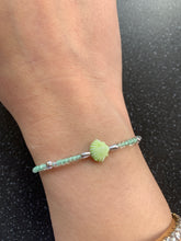Load image into Gallery viewer, Consistency From Your person, Communication, Emotionally Available & Understanding Green Shell Intention Manifesting Tie Bracelet