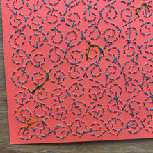 Load image into Gallery viewer, Manifest Growth & Detachment Healing Energy Artwork Hand Embroidery Divination Fabric Spirituality for Alter Law of Attraction