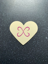 Load image into Gallery viewer, Get Your Ex Back Manifesting Hand Embroidered Heart Intention Card