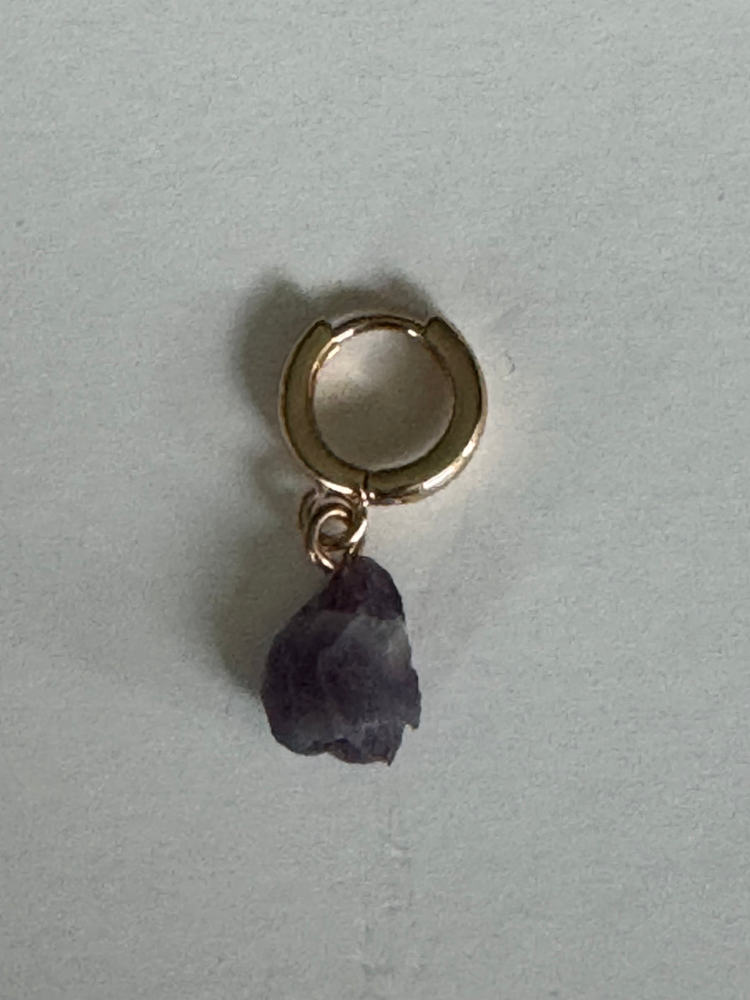 Growth Intention Crystal purple amethyst charm for Manifesting Growth & Happiness