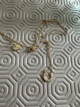 Load image into Gallery viewer, Make Your Wishes Come horseshoe luck gold necklace
