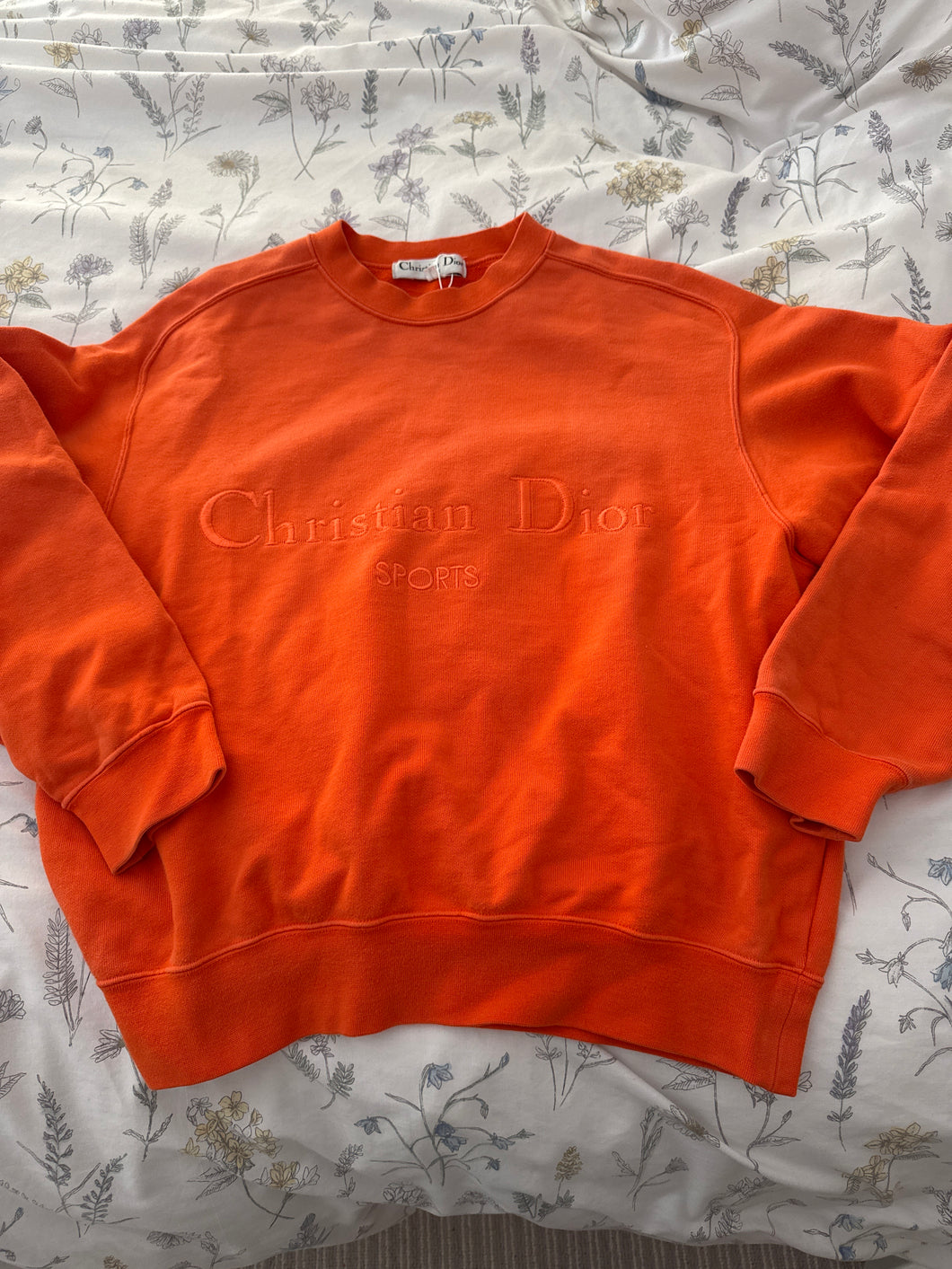 Make A Wish Sweatshirt Christian Dior Orange Sweater Wear for making your wish come true