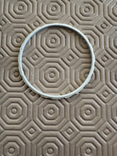 Load image into Gallery viewer, Abundance white and silver intention bangle 5.8cm for Manifesting money, detachment, love and all your wishes

