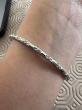 Load image into Gallery viewer, Love Manifesting Intention glitter Bangle Beaded Handmade 5.8cm Diameter
