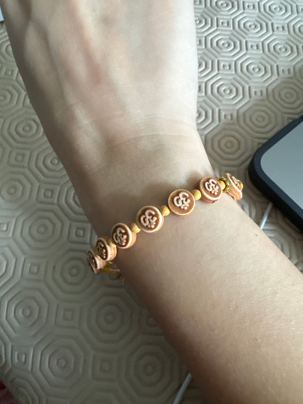 Calming & protection Om adjustable link Bracelet