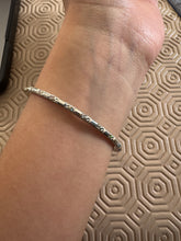 Load image into Gallery viewer, Love Manifesting Intention glitter Bangle Beaded Handmade 5.8cm Diameter
