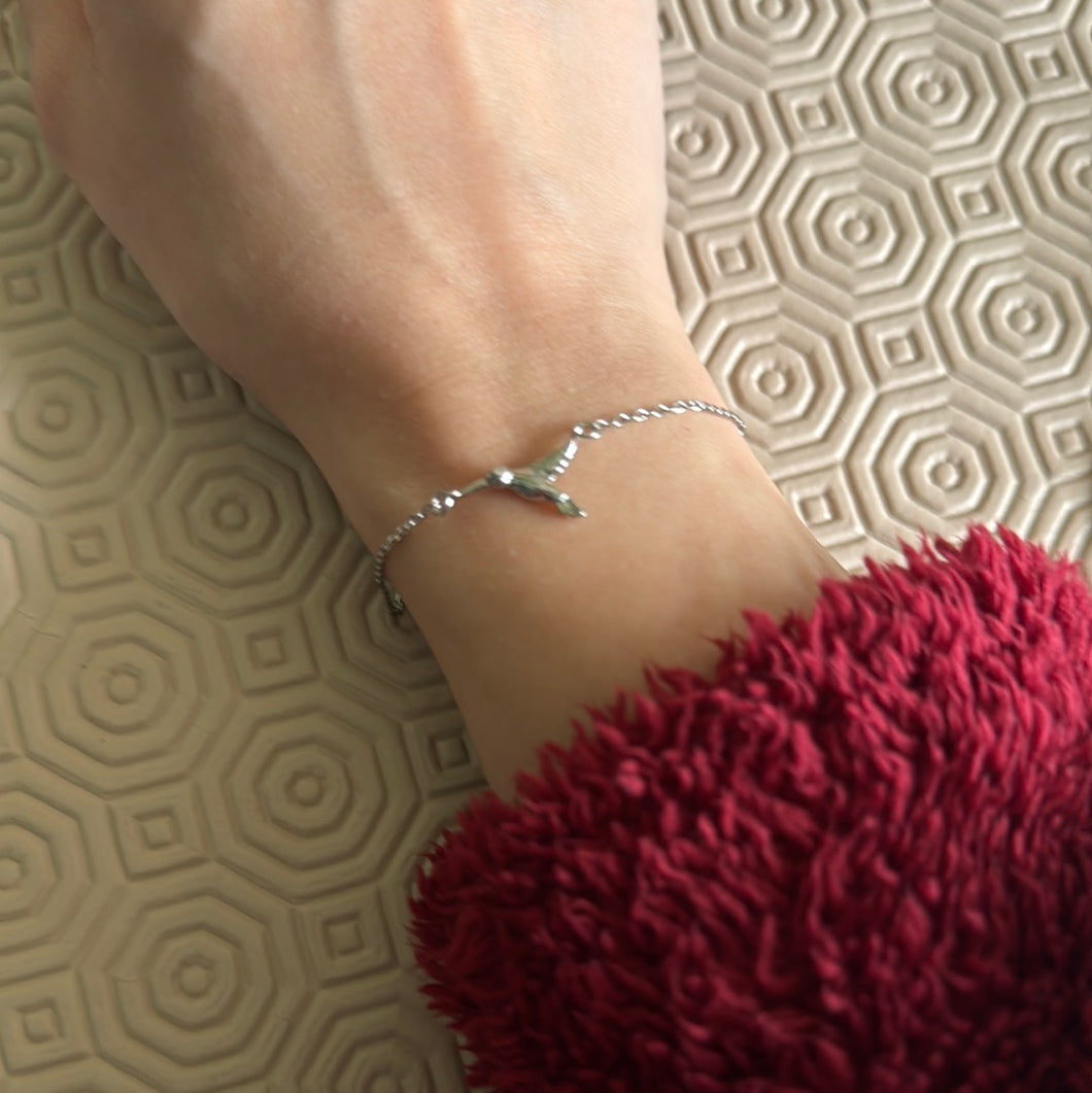 Love silver bird chain Intention Bracelet for Strong True Love, Relationship, Intimacy & Commitment