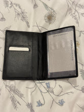 Load image into Gallery viewer, Law of attraction &amp; travel protection lucky passport holder black soft leather 10 x14cm
