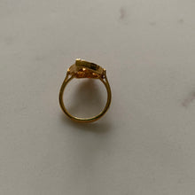 Load image into Gallery viewer, Love Rhinestone Intention Ring pink and gold To Manifest Love, Happiness and Commitment
