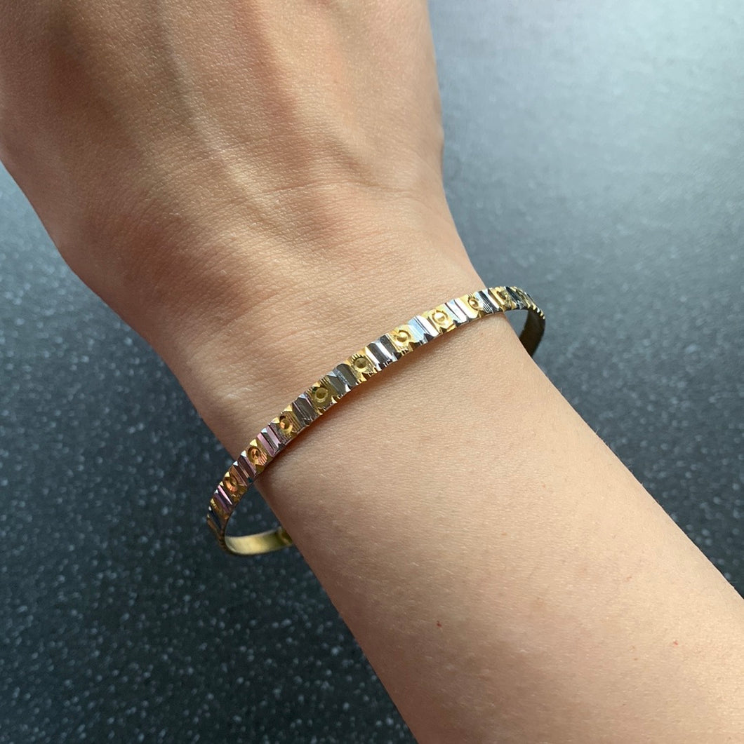 Make Your Wishes Come True for Success Intention Bangle 6cm Diameter
