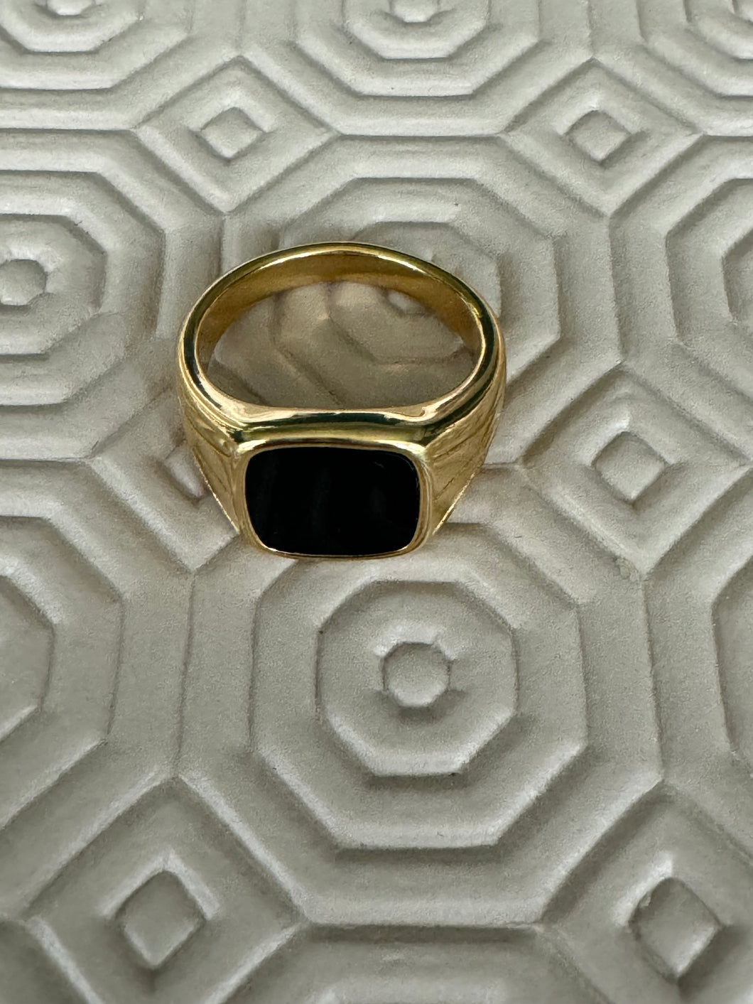 Black magic removal and Protection and peace Black & Gold Ring