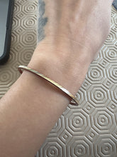Load image into Gallery viewer, Good Luck Intention gold Bangle Rhinestone for success 5.8cm Diameter
