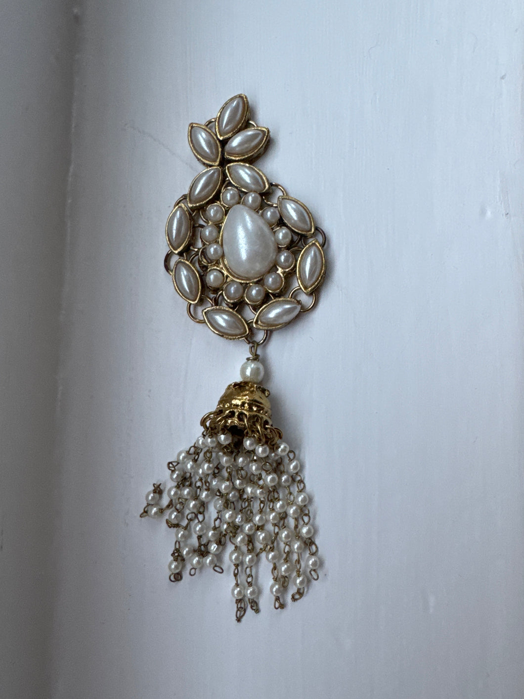 Ward Evil Eye Intention Tassel Gold Black Beaded Ornament for Removing Negativity, Blockages and Evil Eye Handmade Beaded Decor