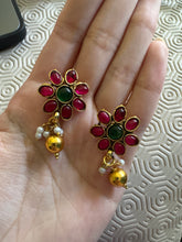 Load image into Gallery viewer, Protection flower earrings for attracting Love, Commitment, Strong Relationships Intention Spiritual Cleansed Saged
