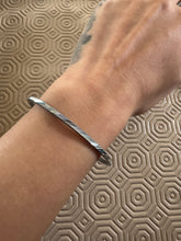 Load image into Gallery viewer, Love Intention Bangle silver  5.8cm Diameter for Love, Happiness, Commitment
