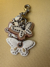Load image into Gallery viewer, Growth &amp; Success keyring bag charm hanging butterfly tassel for personal transformation (Real Coach brand keyring with dust bag)
