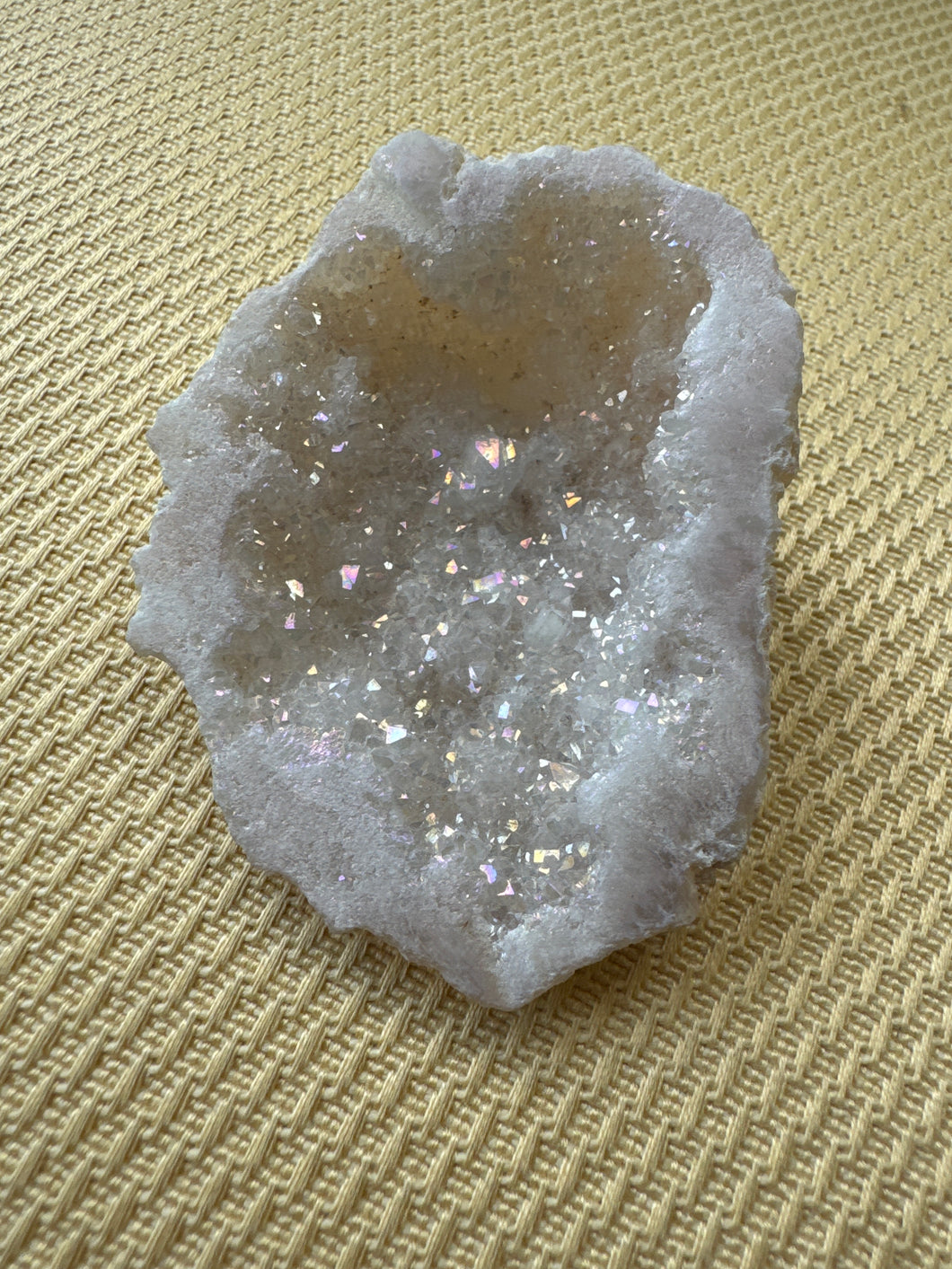 Emotional healing white pyrite crystal for heartbreak, loss, sadness shadow work healing 41g