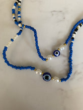 Load image into Gallery viewer, *powerful* Evil Eye Intention Chain Necklace for Manifesting Your Wishes &amp; Getting Rid of Negativity Dainty Delicate Intention Jewellery Clasp Closure
