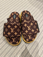 Load image into Gallery viewer, Success &amp; Wealth Louis Vuitton Closed Toe Slippers For Career, Money, Achieving Dreams &amp; Life Goals Law of Attraction UK Size 4 // EU 37 // US 6.5
