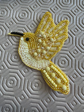 Load image into Gallery viewer, Manifest Money Fast Gold Bird (Keep around you to see Results) Embroidery Intention
