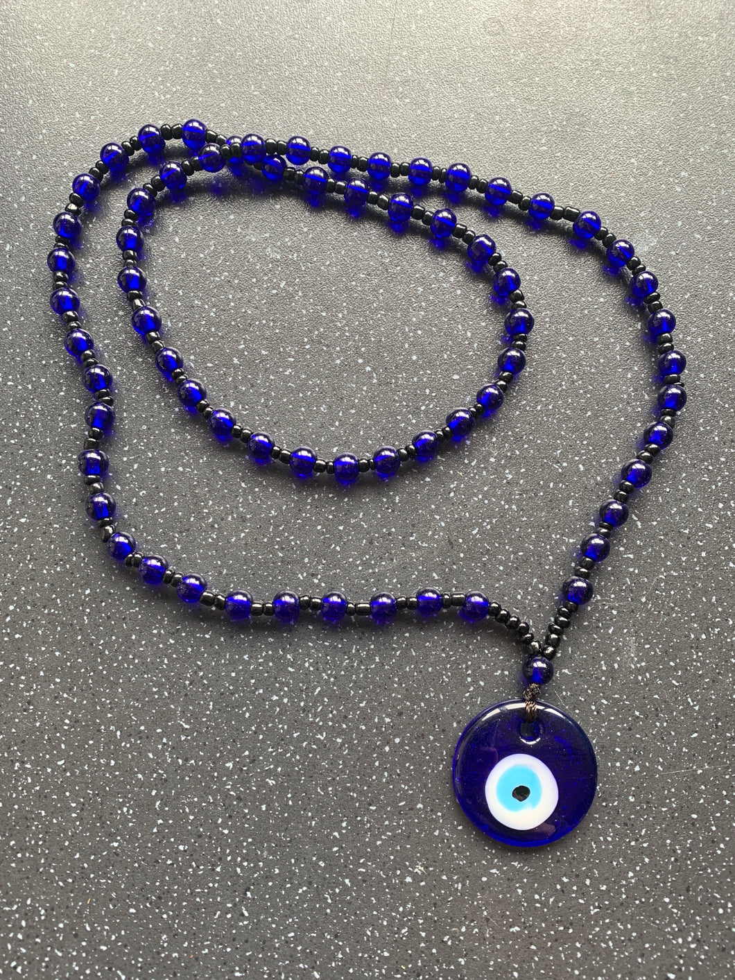 *VERY POWERFUL* Protection Evil Eye Necklace Blue for Removing Obstacles, Problems & Blockages In life