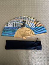 Load image into Gallery viewer, EXTREMELY LUCKY Love, Money &amp; Peace Printed Intention Handheld Fan Handmade
