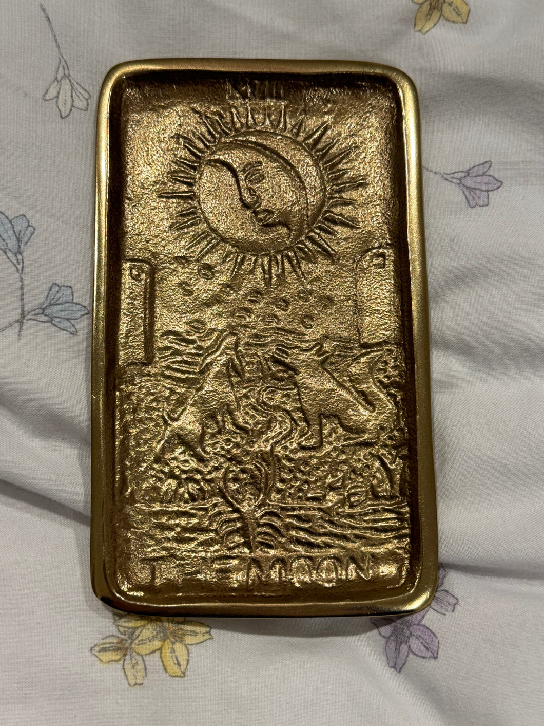 LUCKY Moon Tarot metal Trinket dish for bringing happiness, love, luck and success