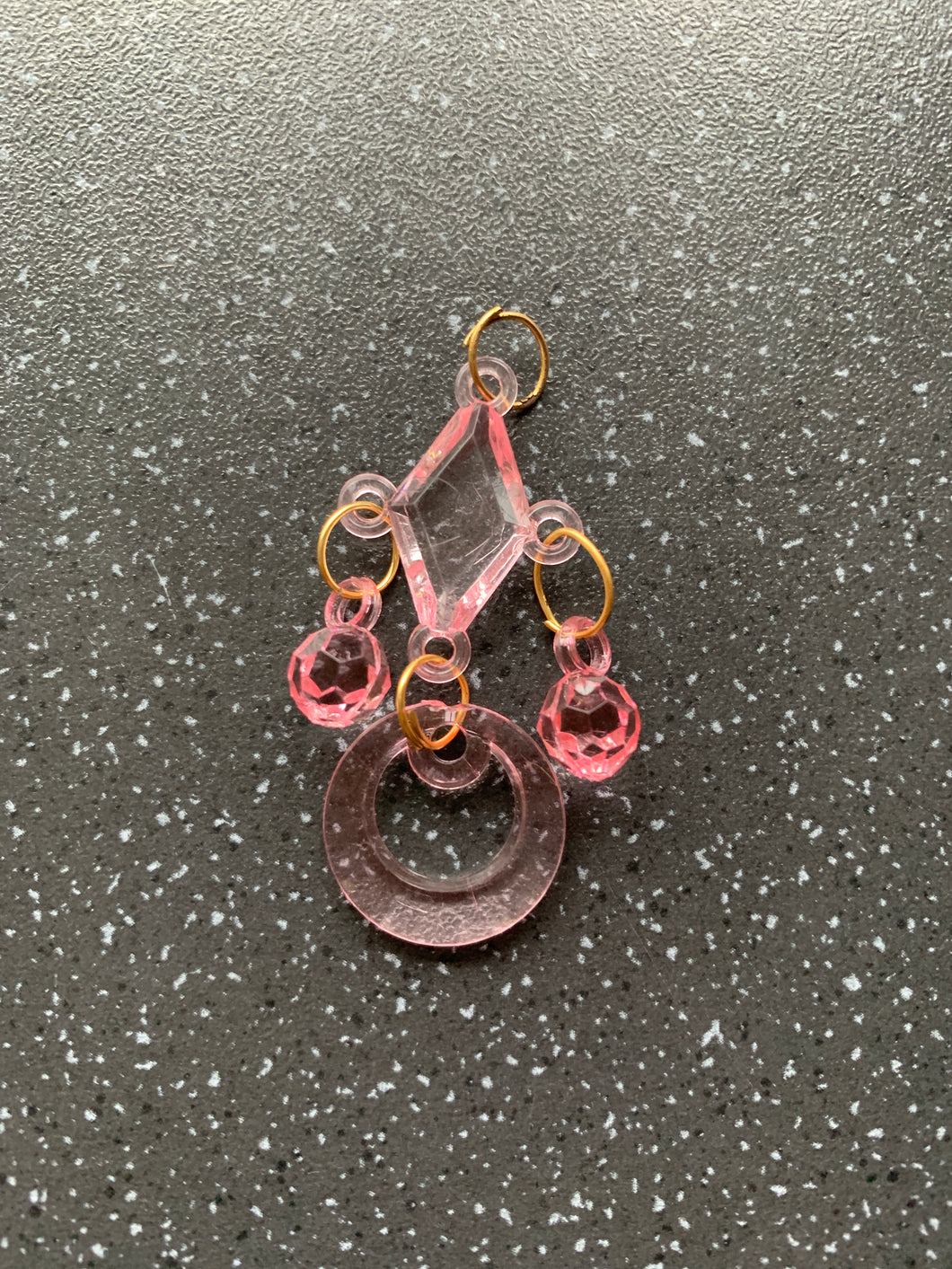 Manifest Twin Flame Union Intention Tassel Pink Ornament 5cm Manifesting divine connection Hanging Charm Decoration Law of attraction