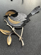 Load image into Gallery viewer, Remove Black Magic Take Away Spells and Absorb Intention Embroidered Bird for Protection &amp; Success Embroidery Bird on Branch
