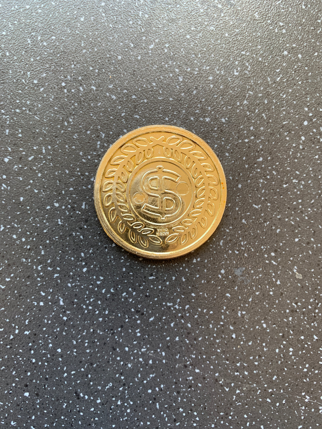 Manifest Wealth and Money Coin Charm Gold For Wallet or Under Pillow for Success, Money and Stability Law of attraction