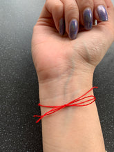 Load image into Gallery viewer, Kabbalah Red Protection String Intention Tie Manifesting Bracelet
