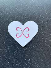 Load image into Gallery viewer, Soulmate Love Manifesting Hand Embroidered Heart Intention Card
