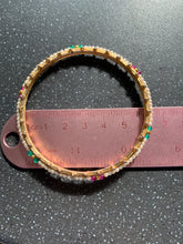 Load image into Gallery viewer, Love Manifesting Intention Bangle Beaded Handmade 6cm Diameter
