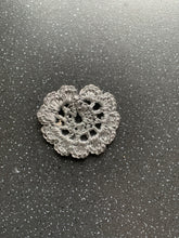 Load image into Gallery viewer, Manifest Your Specific Person for Love, Consistent Communication &amp; Commitment (3 in 1) Intention Crochet Silver Flower Handmade
