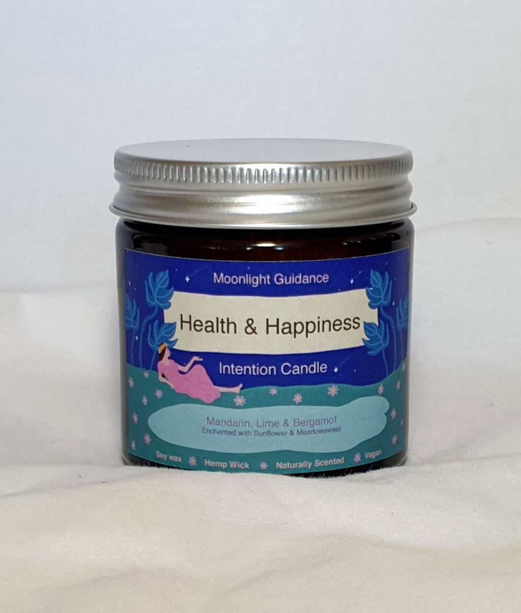 Health and Happiness Intention Candle for Manifesting Good Longterm Health, Joy, Fulfilment and Quality of Life 60ml
