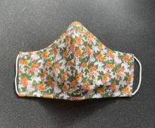 Load image into Gallery viewer, Floral Breathable Cotton Face mask with Elastic &amp; Lined
