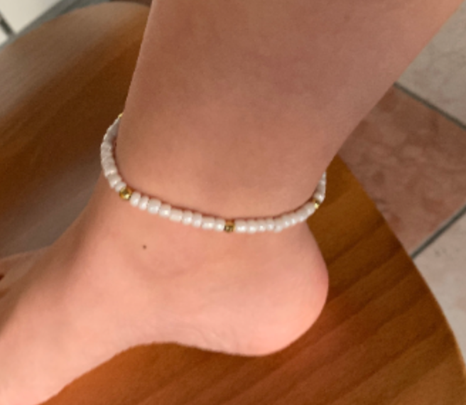 Wealth, Success & Career Tie Intention Manifesting Anklet
