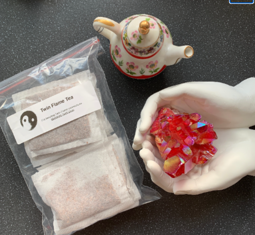 Twin Flame Tea (20 Herbal Teabags) For Boosting Twin Flame Connections, Spiritual Health, Union, Attraction, Natural Spiritual Tea Redbush